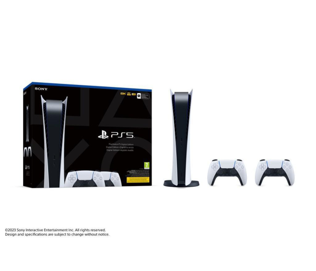 SONY PS5 825GB Digital + DualSense Biały - 1468556 - zdjęcie